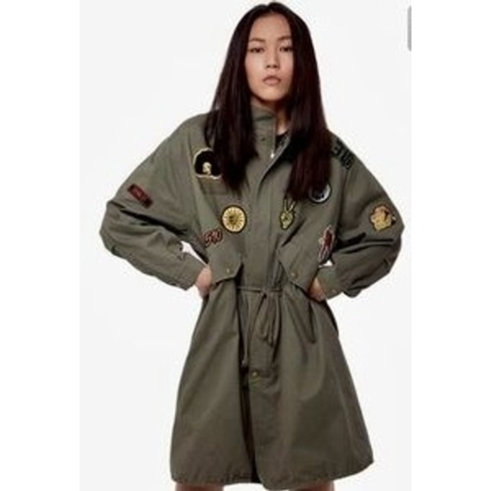 Daya by Zendaya women S oversized utility military coat gorpcore grunge street